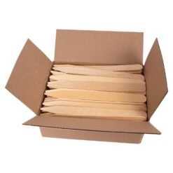 Pot Stakes, Natural Wood, 12in Length X 1-1/8in Height, Bundle Of 250 Stakes -Amleos wg12 pl 1 1