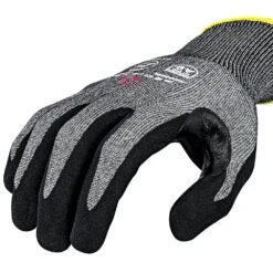 A9 Cut Level Sandy Foam Nitrile Work Glove MD -Amleos wg589mam angle