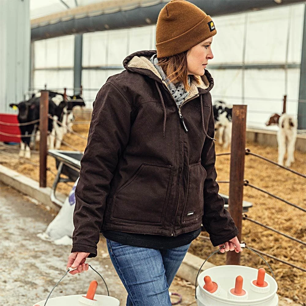 Softstone Hooded Coats, Dark Brown, Women's Size Medium-Tall Tall By Berne 4 Softstone Hooded Coats, Dark Brown, Women's Size Medium-Tall Tall By Berne - Image 2