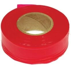 Flagging/Tagging Tape, Solid Red, 1-3/16in X 300ft, Non-Adhesive, Box Of 12 Rolls 5 Flagging/Tagging Tape, Solid Red, 1-3/16in X 300ft, Non-Adhesive, Box Of 12 Rolls -Amleos wt 1rb 1