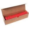 Flagging/Tagging Tape, Solid Red, 1-3/16in X 300ft, Non-Adhesive, Box Of 12 Rolls