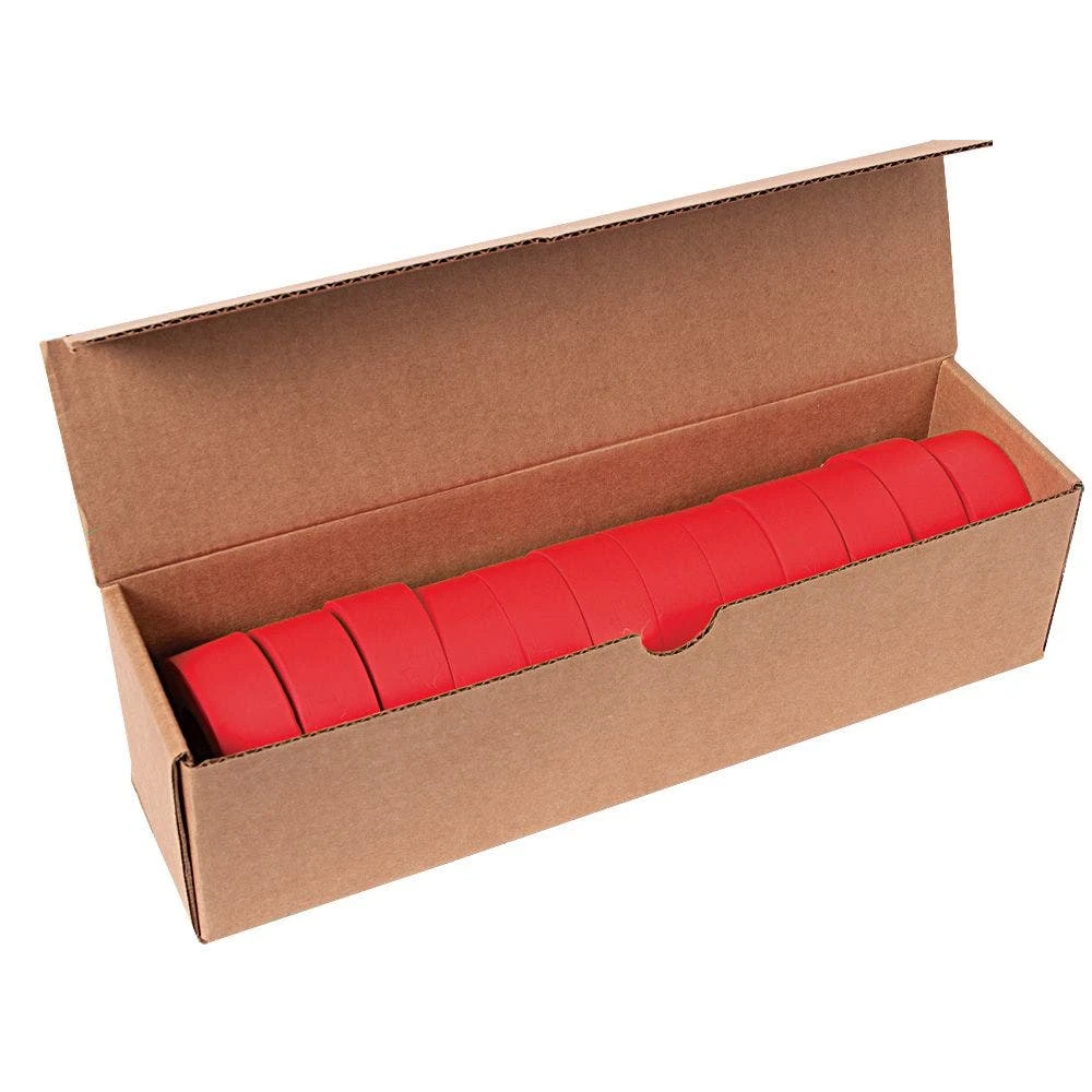 Flagging/Tagging Tape, Solid Red, 1-3/16in X 300ft, Non-Adhesive, Box Of 12 Rolls 3 Flagging/Tagging Tape, Solid Red, 1-3/16in X 300ft, Non-Adhesive, Box Of 12 Rolls