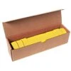 Flagging/Tagging Tape, Solid Yellow, 1-3/16in X 300ft, Non-Adhesive, Box Of 12 Rolls -Amleos wt 4yb