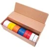 Flagging/Tagging Tape, Mixed Solid Colors, 1-3/16in X 300ft, Non-Adhesive, Box Of 12 Rolls 2 Flagging/Tagging Tape, Mixed Solid Colors, 1-3/16in X 300ft, Non-Adhesive, Box Of 12 Rolls -Amleos wt mx